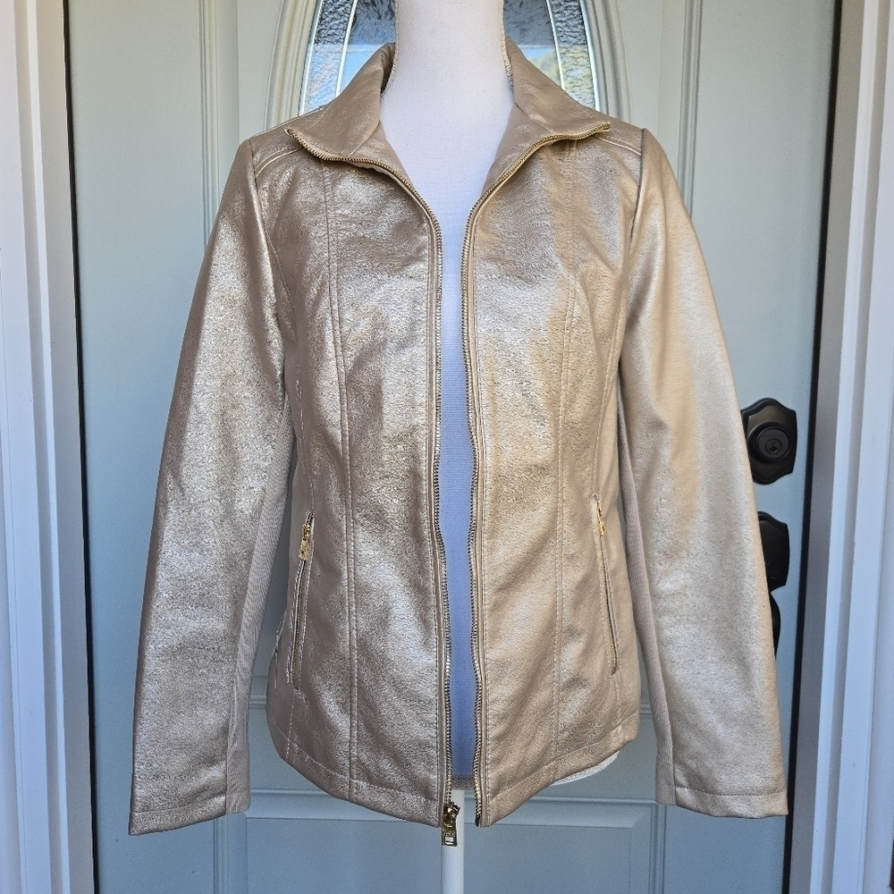 Marc New York Andrew Marc Gold Metallic Jacket